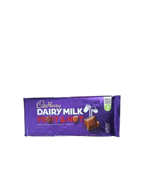 CADBURY DAIRY MILK FRUIT & NUT 180G