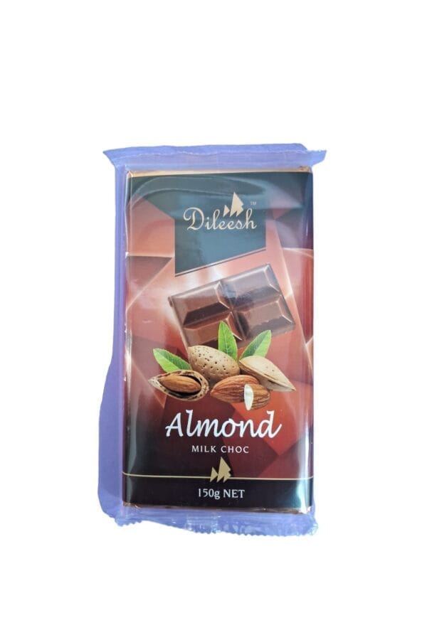 DILEEH BAR CHOC ALMOND NUT 150G