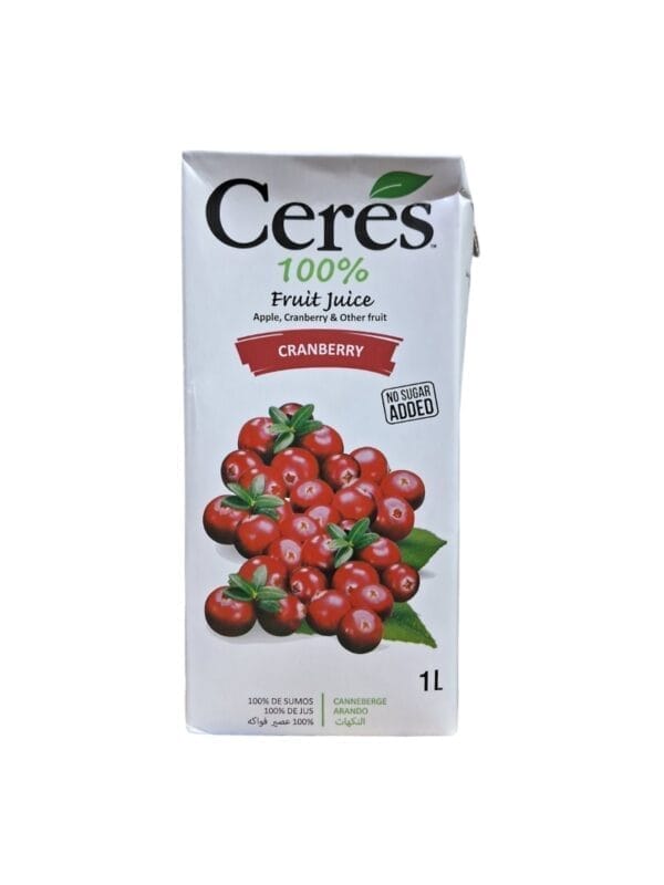 CERES JUICE CRANBERRY 1L