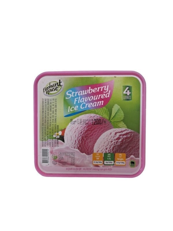 ELEPHANT ICE CREAM STRAWBERRY 4LTR