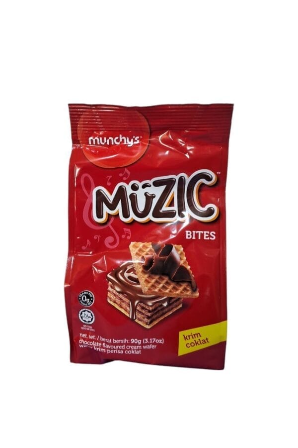 MUZIC CHOCO WAFER CUBE 90G