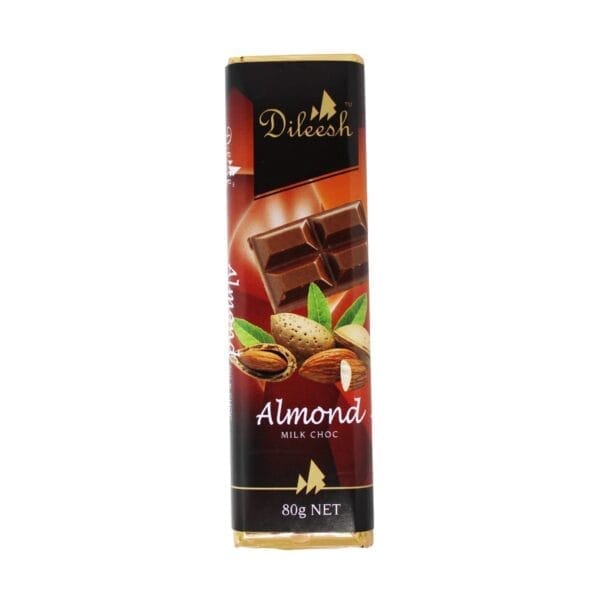DILEEH BAR CHOC ALMOND 80G - Image 2