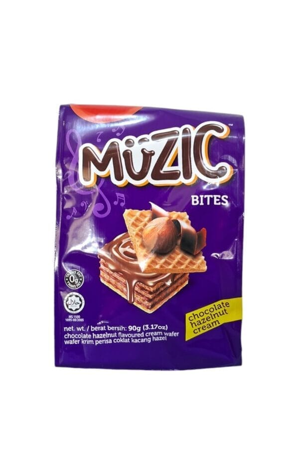 MUZIC WAFER CUBE HAZELNUT 90G