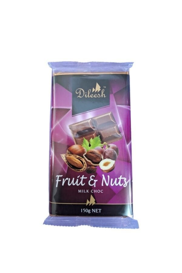 DILEEH BAR CHOC FRUIT & NUT 150G