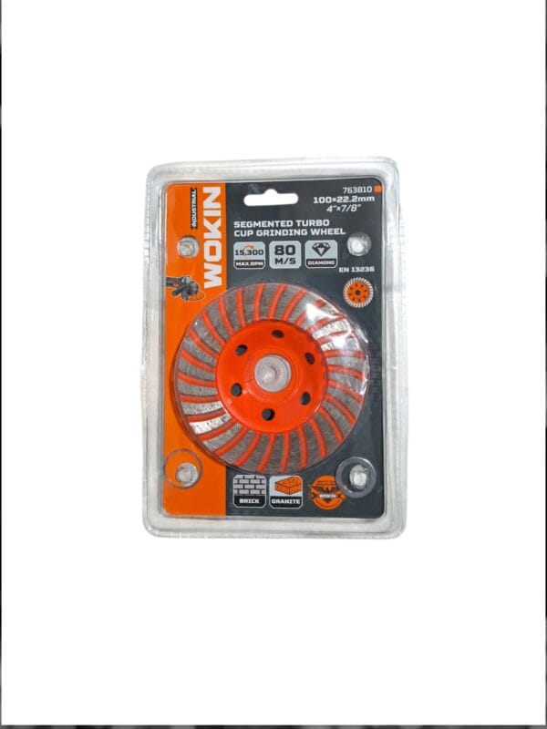 WOKIN SEGMENTED TURBO CUP GRINDING WHEEL 100X22.20   763810