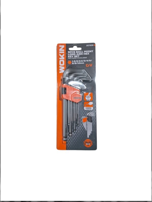 WOKIN 9PCS ARM HEX KEY SET 207509