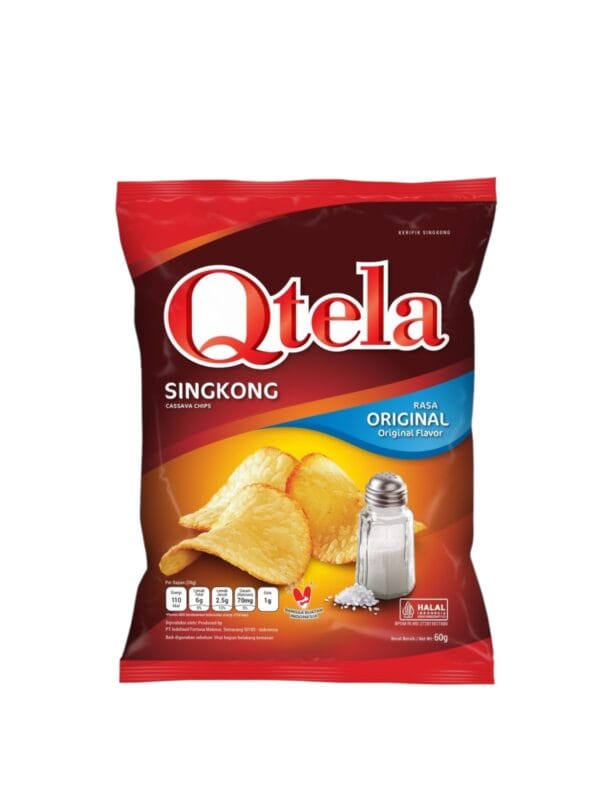 QTELA CASSAVE CHIPS ORIGINAL 60G